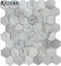 Decorative fashion design marble mosaic water jet cut onyx mosaic floor tiles